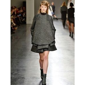 Opening ceremony Jacquard drop waist low rise skirt.